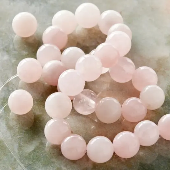Rose Quartz Round Beads by Bead Landing&trade;, 8mm {3}
