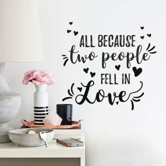 RoomMates Two People Fell In Love Peel & Stick Decals {3}