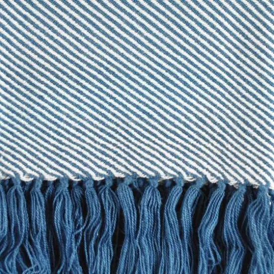 DII&reg; Blue Luxury Chevron Throw {5}