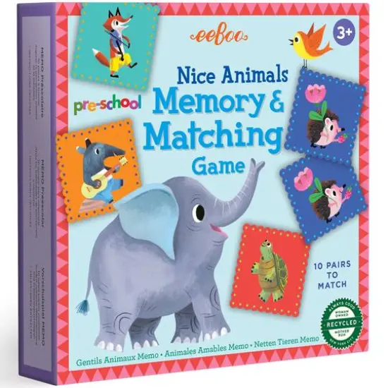 eeBoo Nice Animals Pre-School Memory & Matching Game {1}