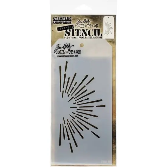 Stampers Anonymous Tim Holtz&reg; Burst Layered Stencil {1}