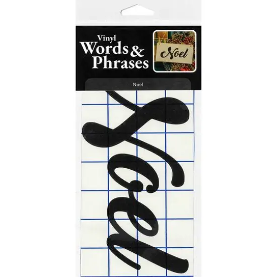 Leisure Arts&reg; Vinyl Matte Black Noel Decal {4}