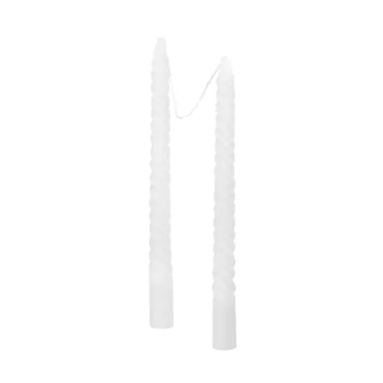 10" Twist Taper Candles, 2ct. by Ashland&reg; White {3}