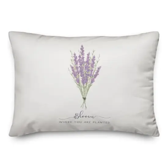 Bloom Where Planted 14" x 20" Throw Pillow {3}