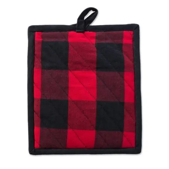 Red Buffalo Check Potholder & Dishtowel Kitchen Set {6}