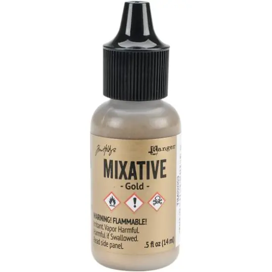 Tim Holtz&reg; Alcohol Ink Metallic Mixative Gold {2}