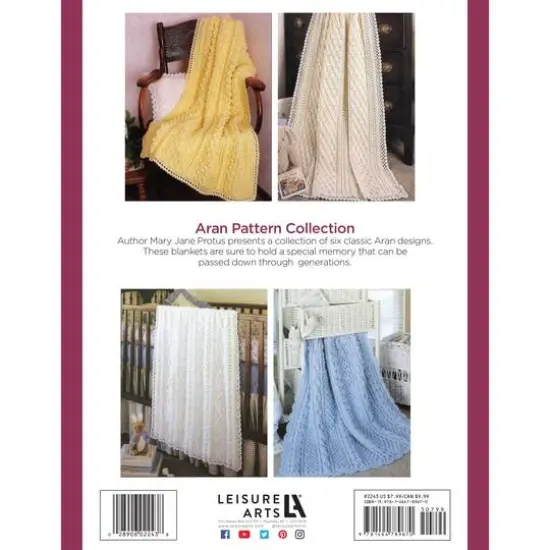Leisure Arts&reg; Aran Baby Afghans To Crochet Book {6}