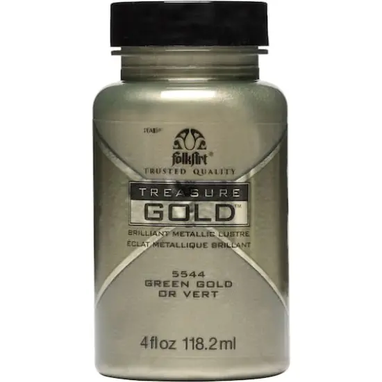 FolkArt&reg; Treasure Gold&trade; Metallic Paint Green Gold {1}