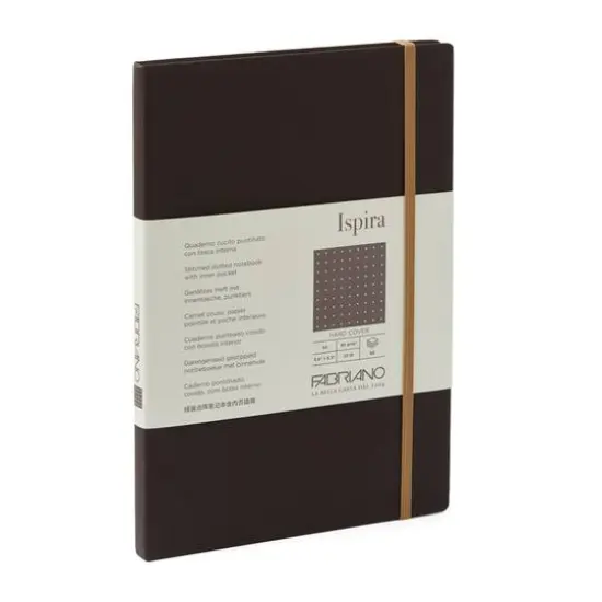 Fabriano&reg; Ispira Dotted A5 Hard-Cover Notebook Brown {2}