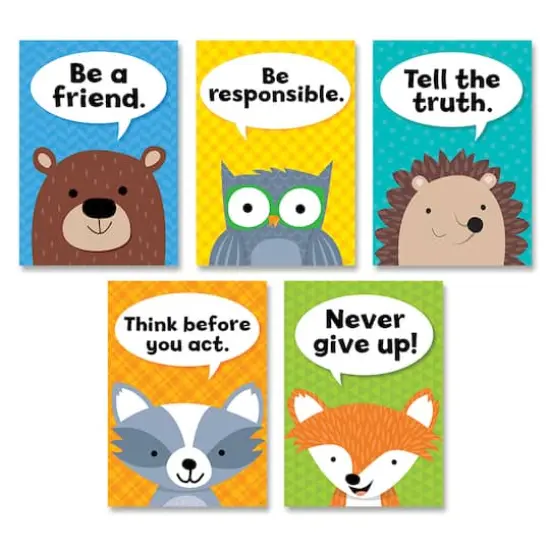 Creative Teaching Press® Inspire U Woodland Friends Character Traits Poster Set, 5ct. {1}