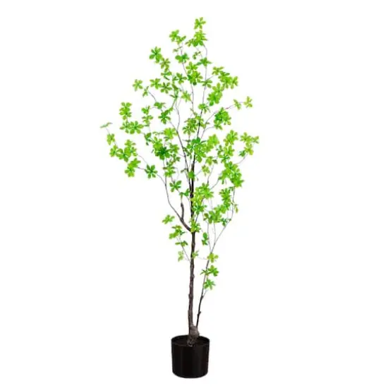 5ft. Potted Artificial Minimalist Enkianthus Tree {1}