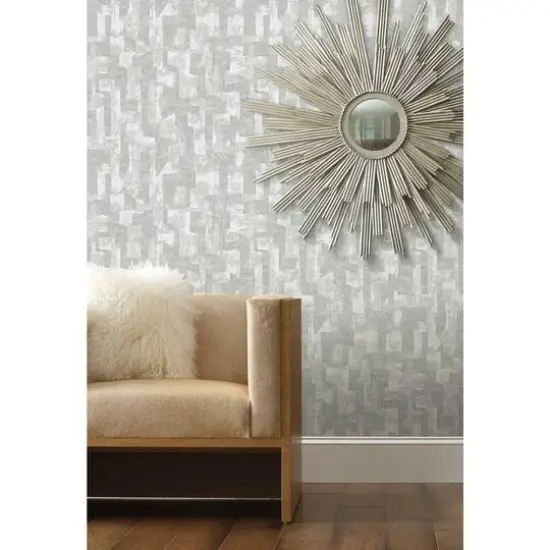 Roommates Capetown Peel & Stick Wallpaper Gray/White {7}