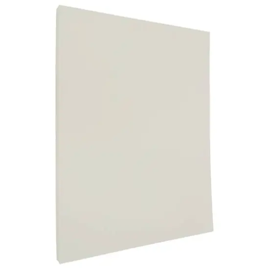 JAM Paper 8.5" x 11" 24lb. Strathmore Paper, 100 Sheets Natural White Laid {1}