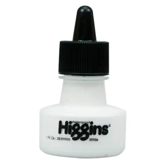 Higgins Drawing Ink, 1oz. White {1}