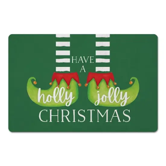 Have a Holly Jolly Christmas Elf Floor Mat {1}