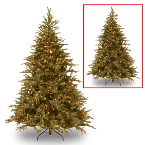 6ft. Pre-Lit Frasier Grande Artificial Christmas Tree, Dual Color&reg; LED Lights {1}