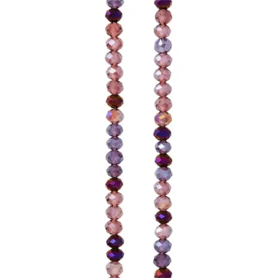 Amethyst Rondelle Glass Beads, 3mm by Bead Landing&trade; {1}