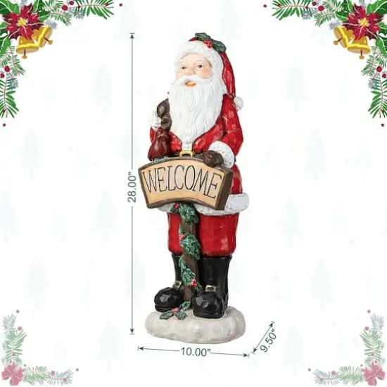 Glitzhome&reg; 28" Christmas Santa Porch D&eacute;cor {9}