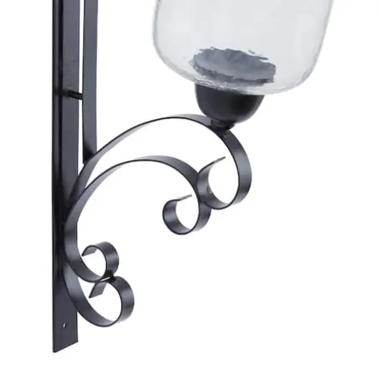 24" Black Traditional Wall Sconce {5}