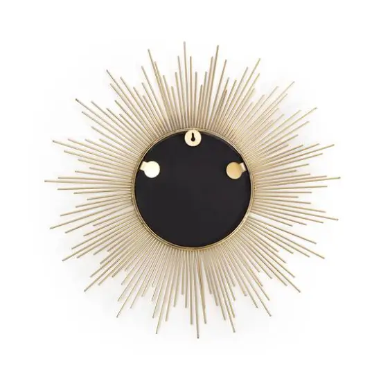 Habitat Decor 20" Opal Gold Starburst Metal Wall Mirror {5}