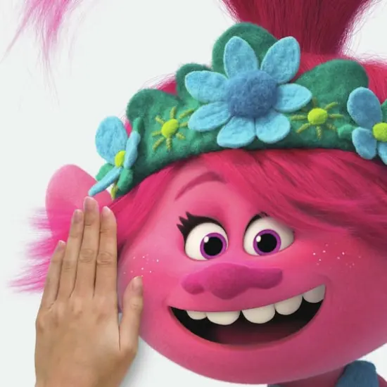 RoomMates Trolls World Tour Poppy Glitter Peel & Stick Giant Decals {6}