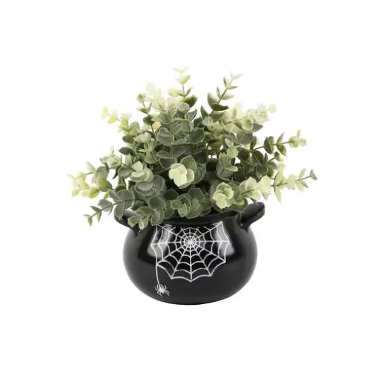 Flora Bunda&reg; Eucalyptus in Spider Web Cauldron {1}