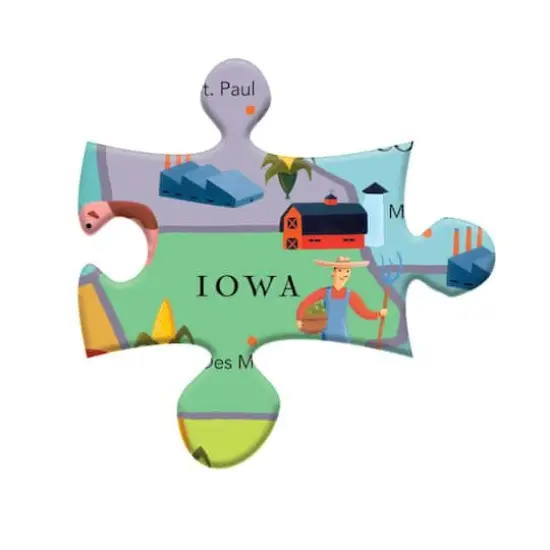 eeBoo This Land Is Your Land 100 Piece Puzzle {5}