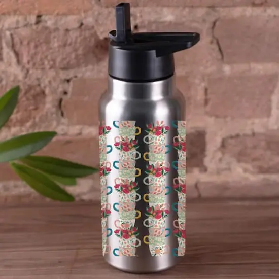 Stacked Teacup Pattern 32oz. Tumbler {4}