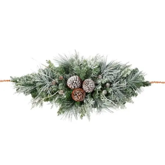 3ft. Pre-Lit Snowfall Creek Mailbox Swag {4}