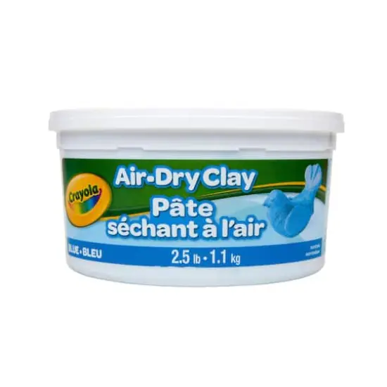 Crayola&reg; 2.5lb. Blue Air Dry Clay Tub {8}