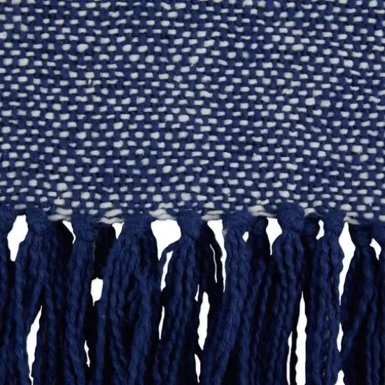 DII&reg; Striped Homespun Throw Navy {7}