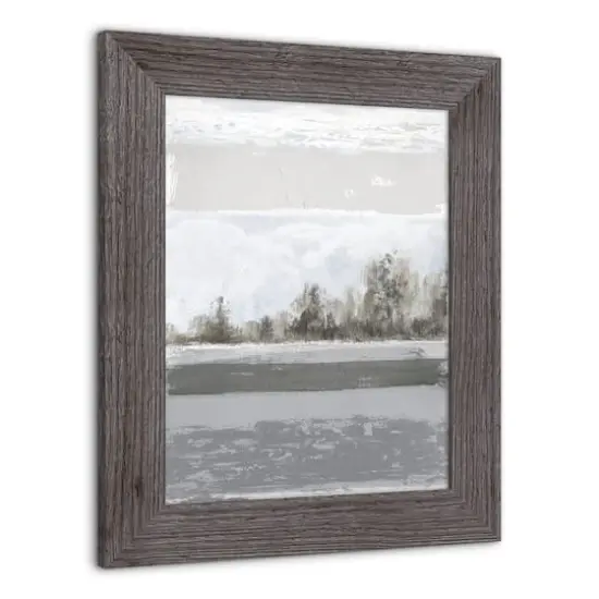 Abstract Landscape & Tranquil Water 11" x 14" Western Framed Print Gray {3}