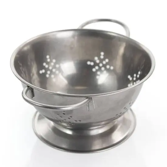 Gibson Home® Normandie 5.6'' Silver Stainless Steel Mini Colander {9}