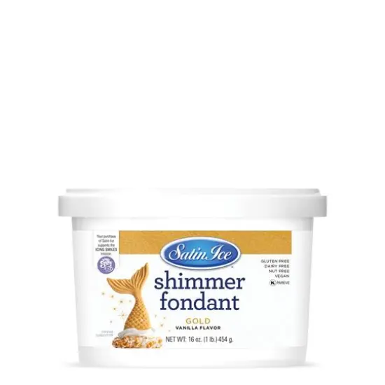 Satin Ice&reg; Professional's Choice Fondant, 1lb. Gold {7}