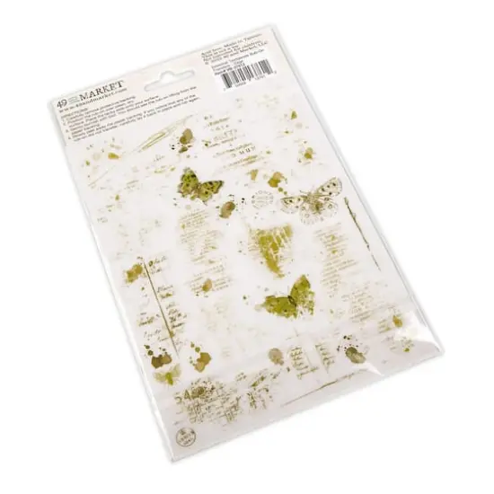 49 And Market Essential Textblends Rub-On Transfers Sage {4}