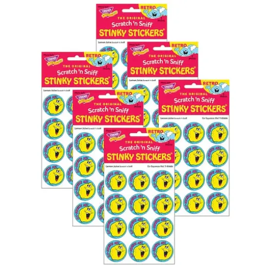 TREND Enterprises&reg; Ex-Squeeze Me!/Lemon Juice Scented Stickers, 6 Packs of 24 {1}