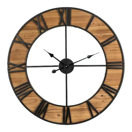 Glitzhome&reg; 30" Oversized Farmhouse Wall Clock {1}