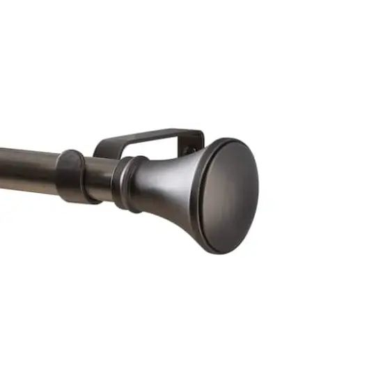 Home Details Trumpet Curtain Rod Satin Nickel {1}