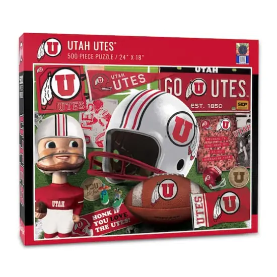 College Team Retro Series 500 Piece Puzzle Utah Utes {1}