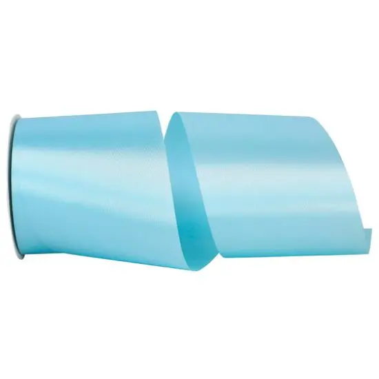 JAM Paper 4" x 50yd. Satin Allure Single Face Ribbon Ocean Blue {1}