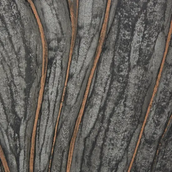 Set of 2 Grey Wood Modern Abstract Wall Decor, 16" x 48" {5}