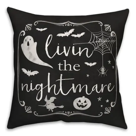 Livin The Nightmare Throw Pillow {1}