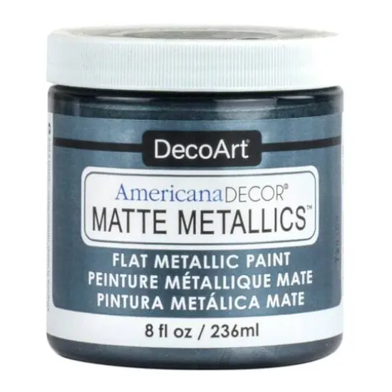 DecoArt&reg; Americana D&eacute;cor&reg; Pewter Matte Metallics&trade; Paint {1}