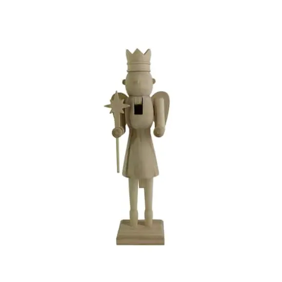 14" Angel DIY Pinewood Nutcracker by Make Market&reg; {1}