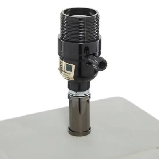 23" White Ceramic Traditional Table Lamp {5}