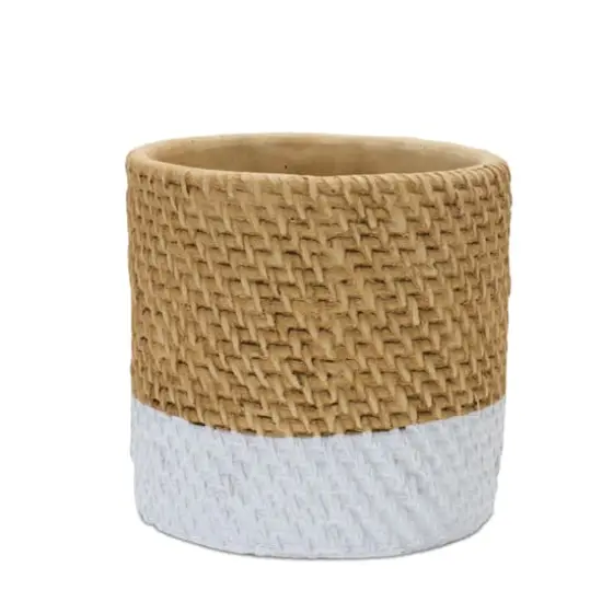 Woven Stone Planter Set {4}