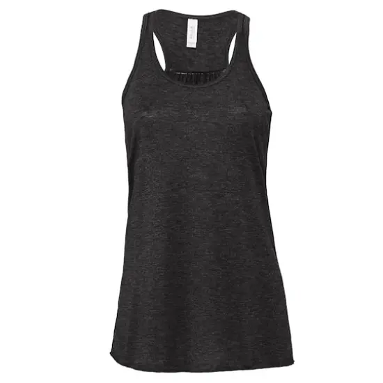BELLA+CANVAS&reg; Women's Flowy Racerback Tank Black {2}