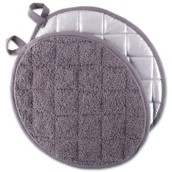DII&reg; Gray Oval Potholder Set {1}