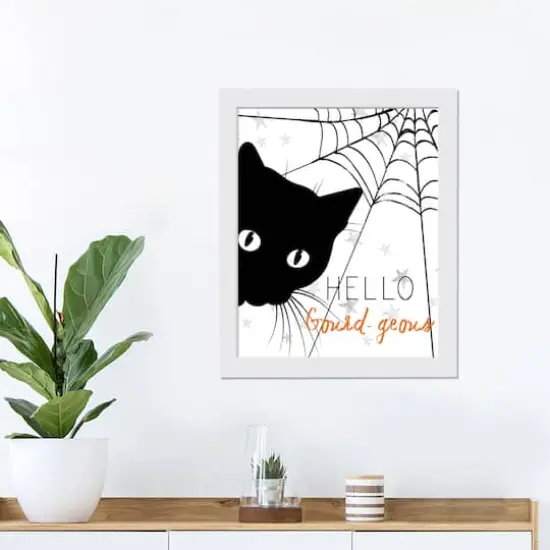 Hello Gourd-geous 11" x 14" White Framed Print Under Plexiglass {3}