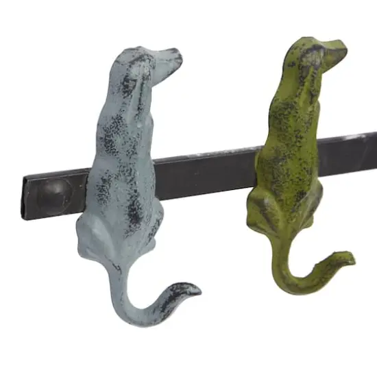 Multi Colored Metal Farmhouse Wall Hook, 5" x 19" x 1" {5}